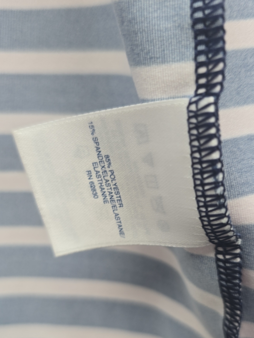 Lands' End Navy and Light Blue Striped Open Cardigan Size XL - Picture 7 of 7